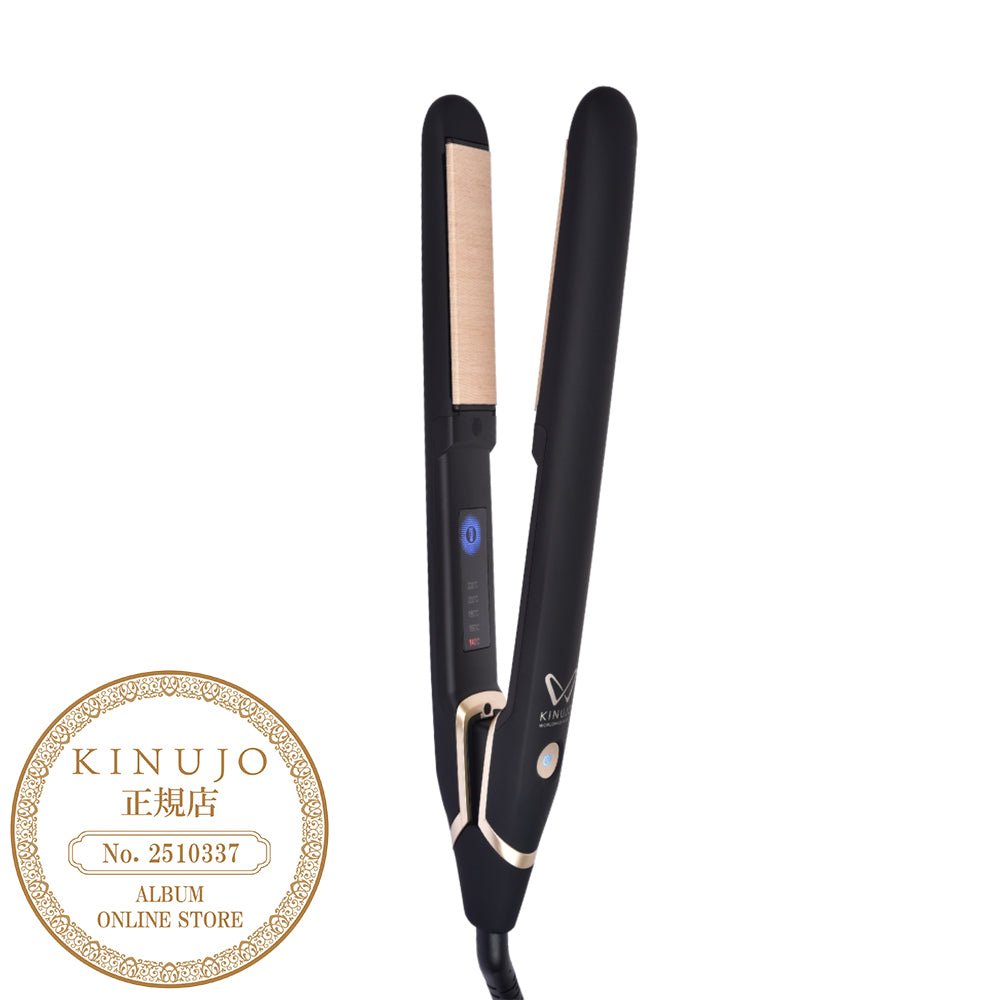 株式会社KINUJOKINUJO W - worldwide model - ストレートヘアアイロン (ブラック)ヘアアイロン - アルバム オンラインストア