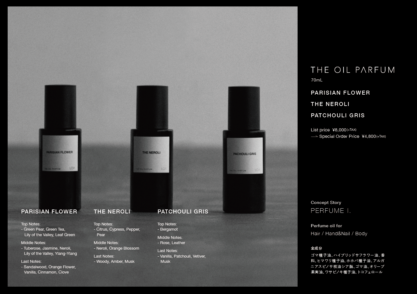 LOA THE OIL PARFUM ザ ネロリ