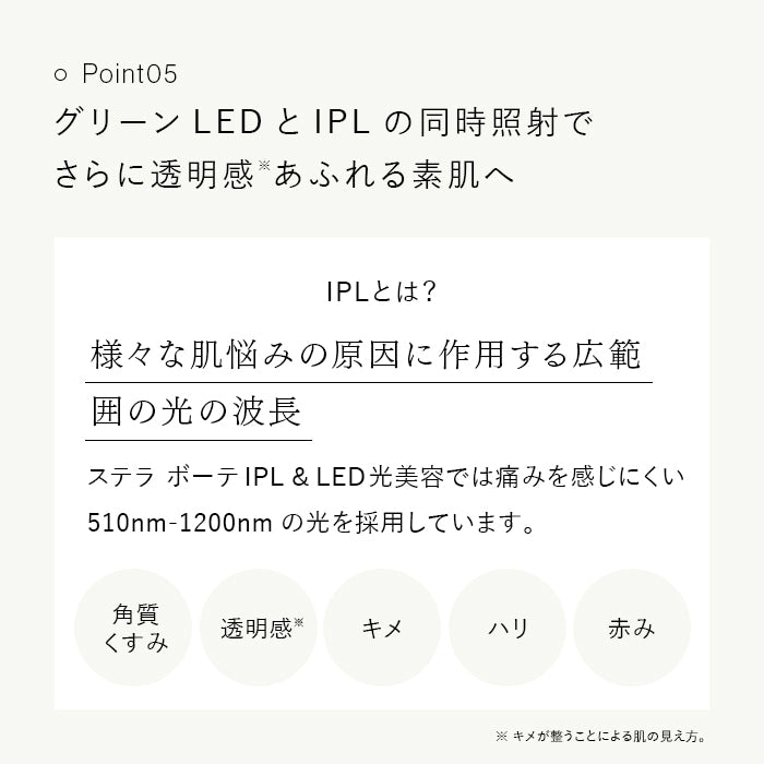 ステラボーテ IPL&LED 光美容器