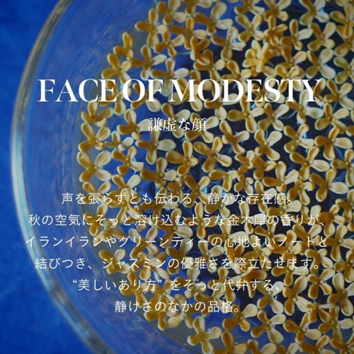 ヘア オイルミルク / FACE OF MODESTY（謙虚な顔）