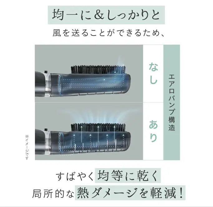 ケアストレートブラシドライヤー アメイズプラス