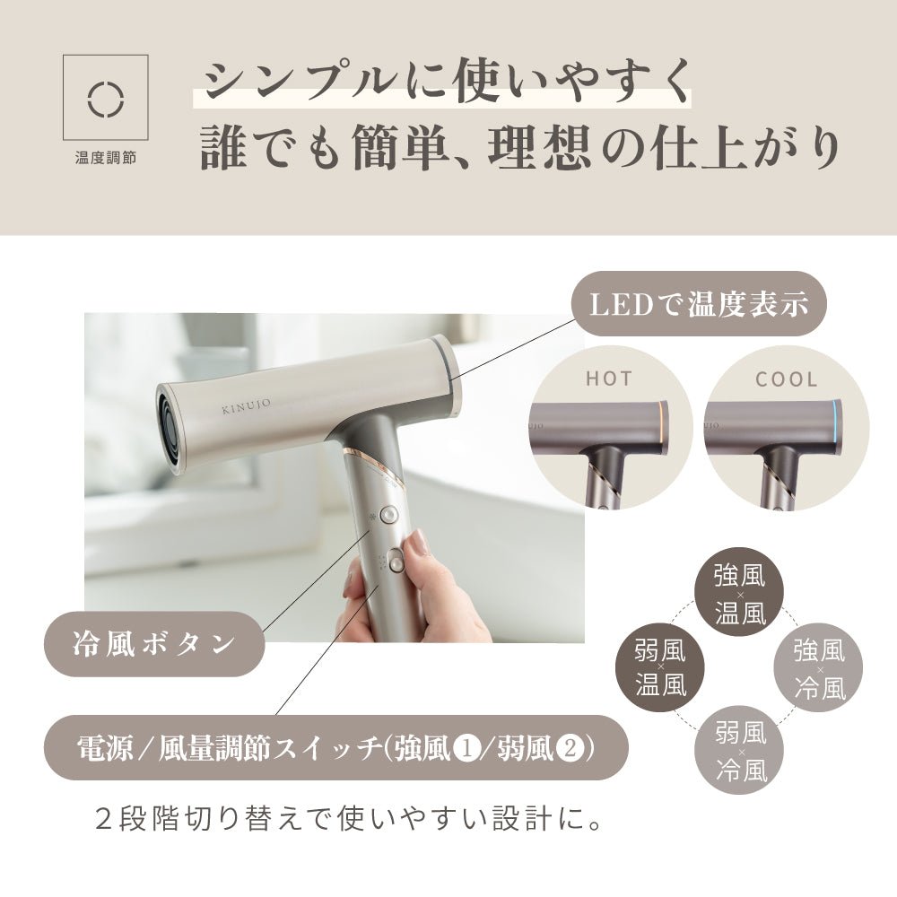 株式会社KINUJOKINUJO ヘアドライヤー Voyage（ボヤージュ）ヘアアイロン - アルバム オンラインストア