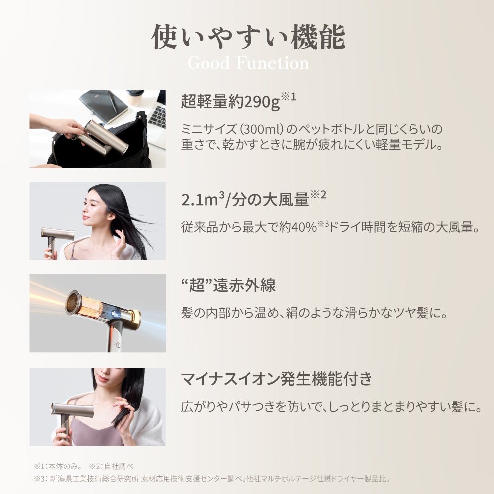 株式会社KINUJOKINUJO ヘアドライヤー Voyage（ボヤージュ）ヘアアイロン - アルバム オンラインストア