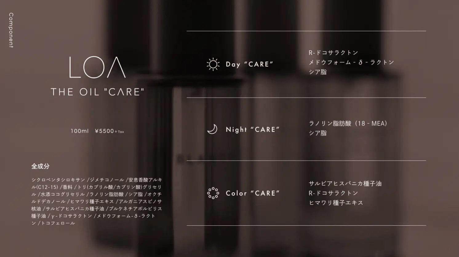 ジェイドジャパンLOA THE OIL CARE（ロア ザ オイル ケア） 30ml洗い流さないトリートメント - アルバム オンラインストア