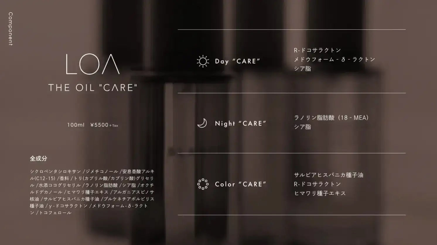 ジェイドジャパンLOA THE OIL CARE（ロア ザ オイル ケア） 30ml洗い流さないトリートメント - アルバム オンラインストア